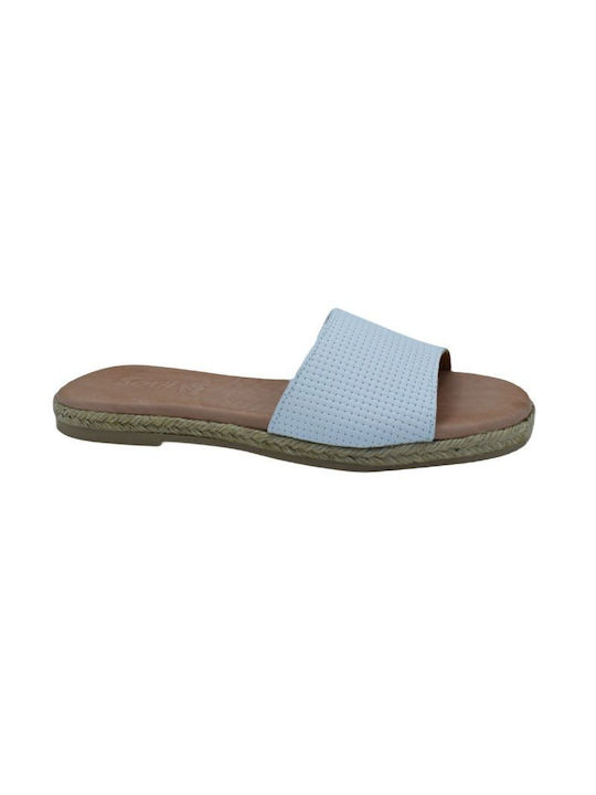 Sandale cu ștampilă pentru femei Comfort Comfort Sandale cu ștampilă din piele de Soulis - Alb