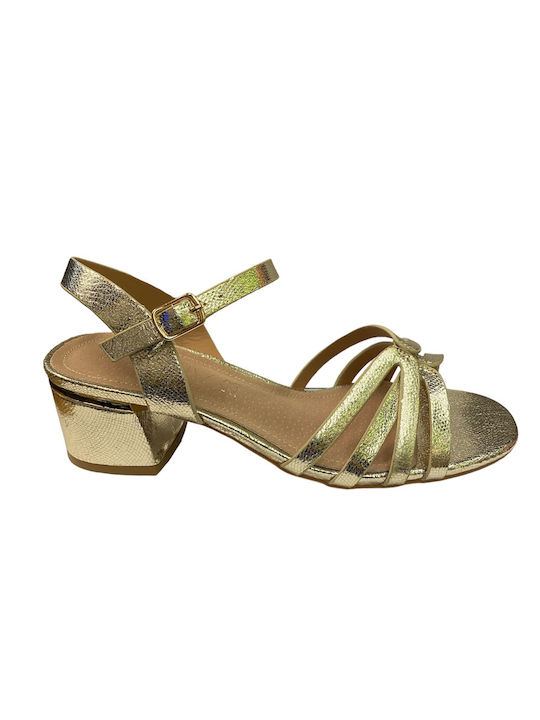 Envie Shoes Πέδιλα Χρυσά