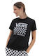 Vans Lock Box Crew-B Women's Athletic T-shirt Black