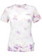 Vans Tye Dye Crew-B Γυναικείο T-shirt Μωβ με Στάμπα