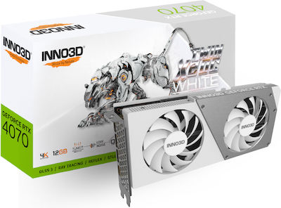 Inno 3D GeForce RTX 4070 12GB GDDR6X Twin X2 OC White Κάρτα Γραφικών