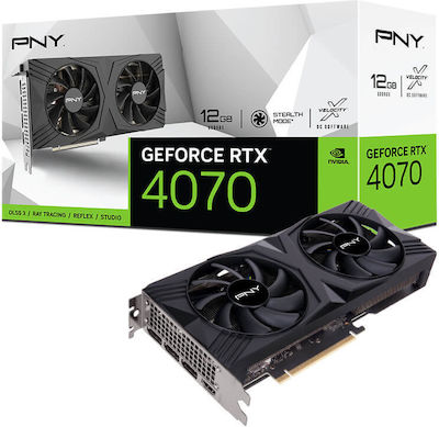 PNY GeForce RTX 4070 12GB GDDR6X Verto Dual Fan Placă Grafică