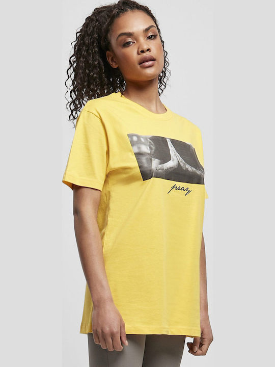 Mister Tee MT1907 Women's Oversized T-shirt Yellow