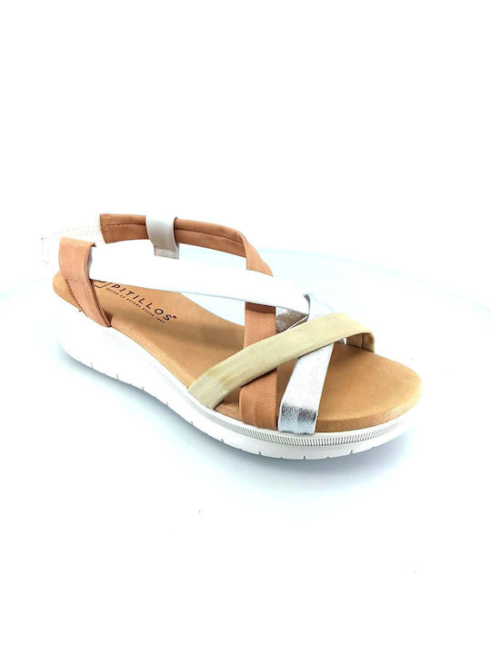 Pitillos 1442 (combi white) women's platforms