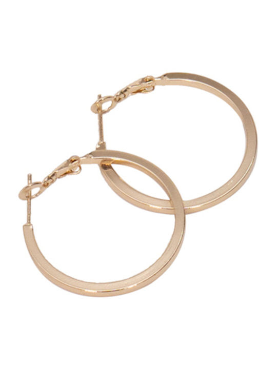 Ro-Ro Accessories Gold Plated Steel Hoops Earrings Ro-Ro Accessories Gold Plated Steel Hoops Earrings