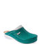 Leon MED100 Damen Leder Anatomisch Clogs Grün