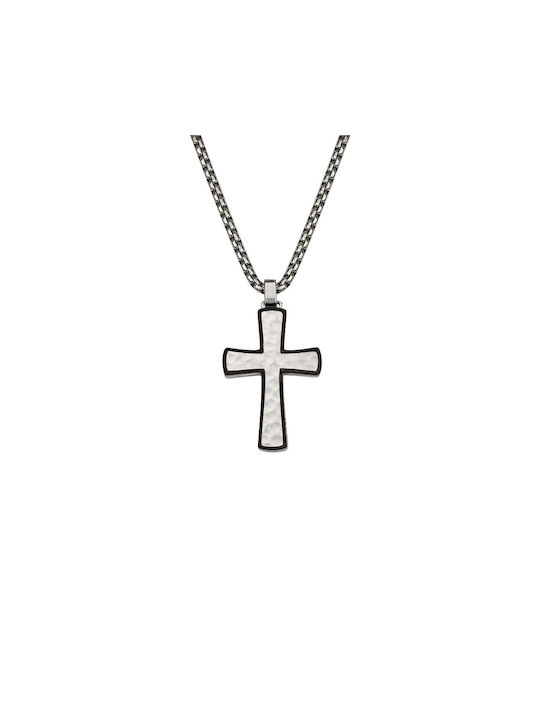 Stainless Steel Cross Necklace Season (25114)