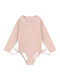 Minene Kids Swimwear Long Sleeve One-piece Pink