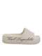 KL86000 Women's Platform Slides Beige