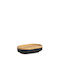 Andrea House Wooden Soap Dish Countertop Black