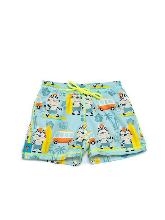 Tortue Zoo Kids Swimwear Swim Shorts Light Blue