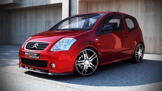 Maxton Design Spoiler Αυτοκινήτου Μπροστά Συμβατό με Citroen C2 VTS
