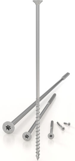 Showood Wood Bolts Torx Metallic with Diameter M8 and Length 160mm