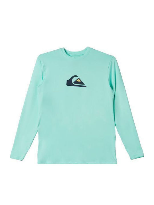 Quiksilver Solid Streak Παιδικό Μαγιό Μπλούζα Γαλάζια