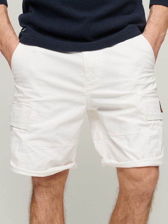 Superdry Heavy Ανδρική Βερμούδα Cargo Λευκή