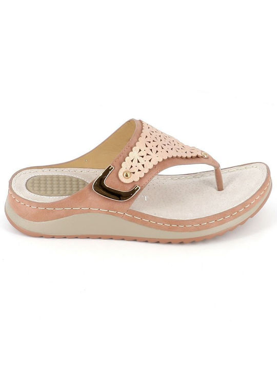 B-Soft Anatomic Leather Women's Sandals Pink