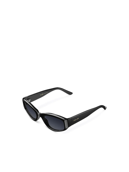 Meller Rasul Women's Sunglasses with All Black Plastic Frame and Black Polarized Lens R-TUTCAR
