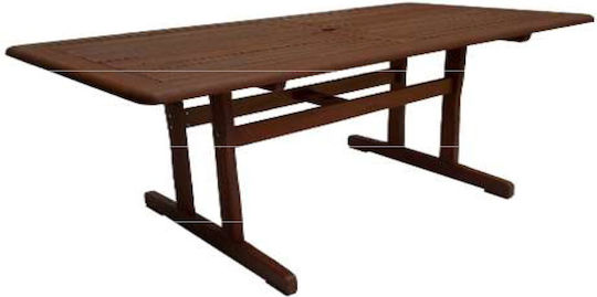 Wooden Masa pentru spații exterioare Meranti Maro 180x90x74buc