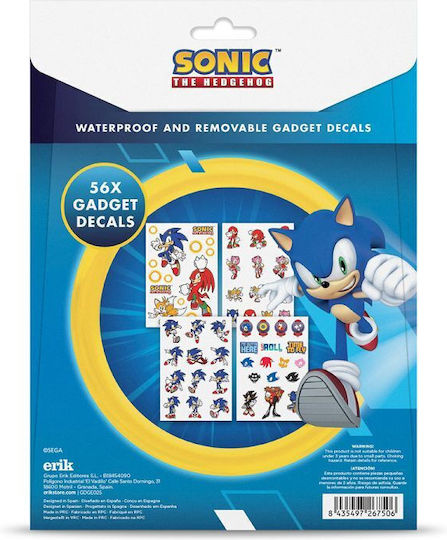 Grupo Erik Αυτοκόλλητα Sonic The Hedgehog 56τμχ