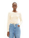 Women's Summer Blouse Cotton Long Sleeve Off White