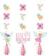 Creative Converting Fairy Forest Hanging Ornament for Party 3 Pieces
