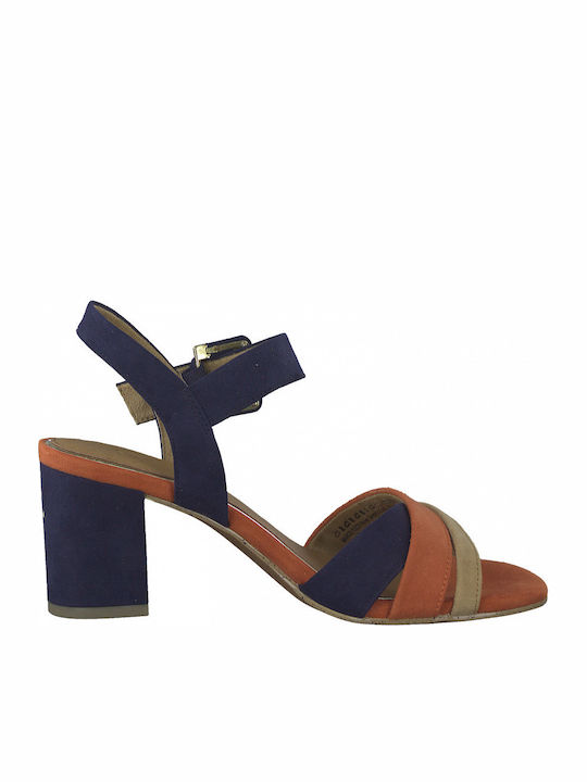 Stoff Sandalen Anatomisch Marineblau
