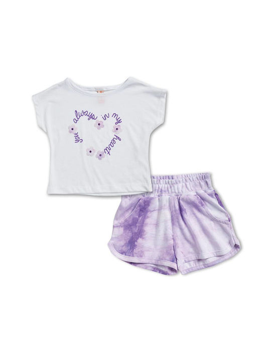 Reflex Kids Set with Shorts Summer 2pcs White