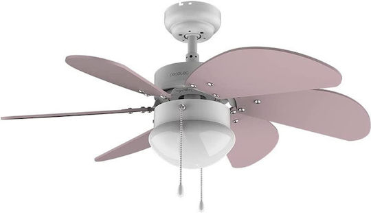 Cecotec EnergySilence 3600 Vision Deckenventilator 92cm mit Leuchte Lila / Weiß