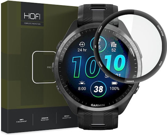 Hofi HYBRID PRO+ Vollflächig gehärtetes Glas für das Garmin Forerunner 965 1Stück