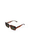 Meller Nala Sunglasses with Tigris Olive Tartaruga Plastic Frame and Green Polarized Lens NL-TIGOLI