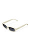 Meller Barack Unisex Sunglasses with Metal Frame Off White Carbon BC-OFFWHITECAR
