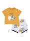 Kids' Set with Shorts Summer 2pcs Orange