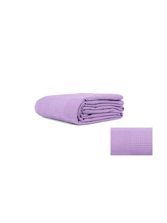 Mc Decor Blanket Nursery Swaddling Blankets Waffle Purple 100x105cm