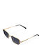Meller Idir Unisex Sunglasses with Gold Metal Frame and Gray Polarized Lens I-GOLDCAR