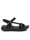 Xti Women's Flat Sandals with Strap in Black Color