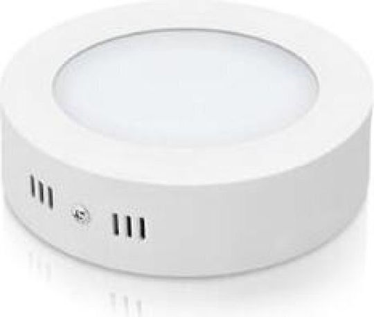 Fos me Rotund În aer liber Panou LED Putere 12W cu Alb Rece Lumini 17x17cm.