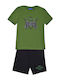 Kids' Set with Shorts Summer 2pcs Green