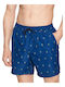 Palm Men's Swimwear Shorts Blue Lily with Patterns