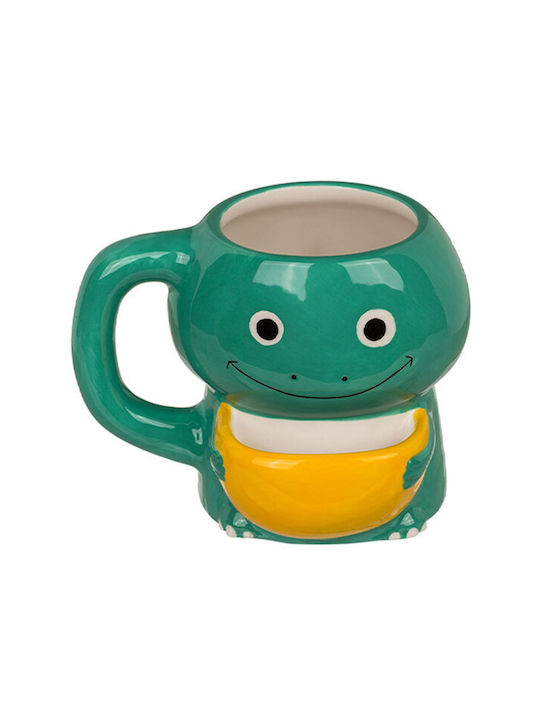 Cookie Cuddler Ceramic Cup Green