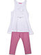 Kids' Set with Leggings Summer 2pcs White