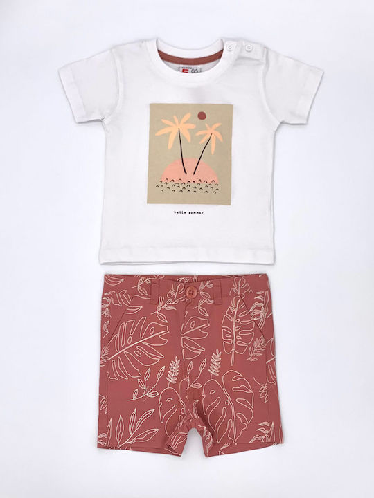 Funky Kids Set With White Shorts 2 Pieces