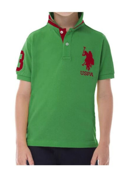 U.S. Polo Assn. Polo pentru copii Cu mâneci scurte Verde