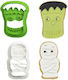 Decora Mummy & Frankenstein Cookie Cutter Plastic