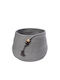Espiel Dekorativer Korb Stoff mit Griffen Gray 24x24x23cm