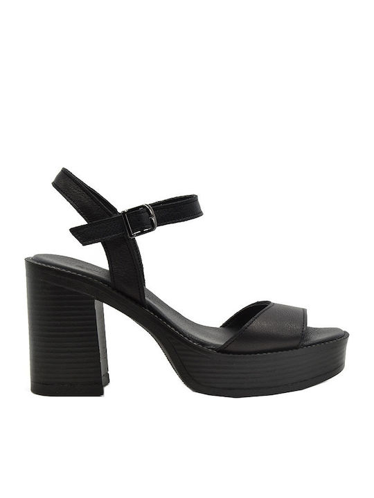 Commanchero Original Din piele Sandale Negre