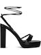 Presecco Leather Sandals Black
