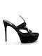 Fameaholic Sandals with Strass Black