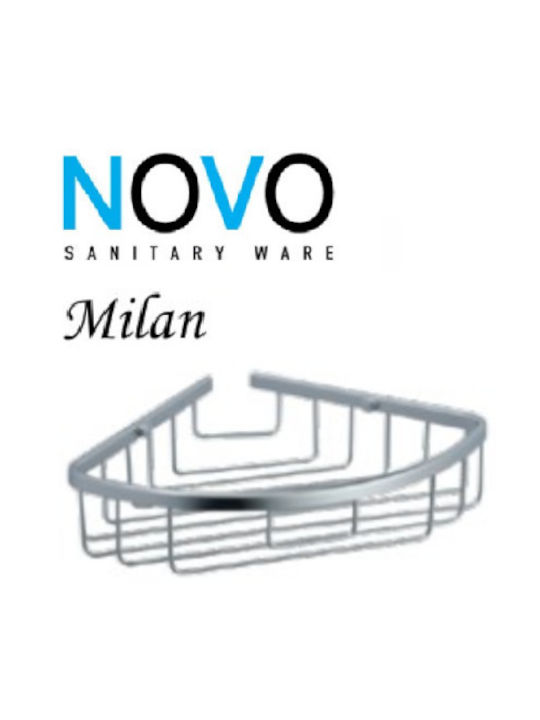 Viospiral Novo Milan De perete Suport pentru burete Metalic Argint