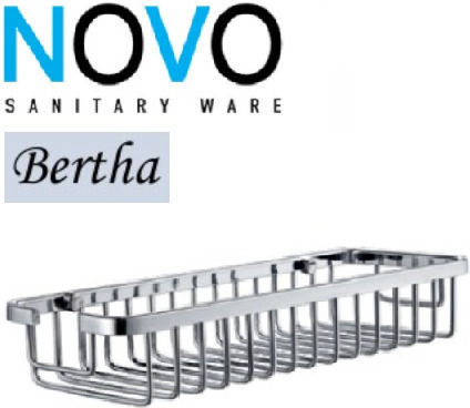 Viospiral Novo Bertha Επιτοίχια Σπογγοθήκη Μεταλλική Ασημί