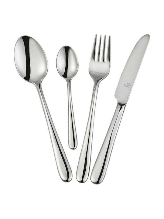 72-Piece Stainless Steel 18/10 Silver Cutlery Set